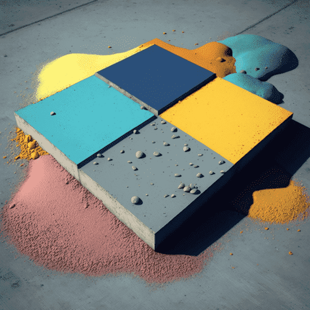 цветной бетон изображение